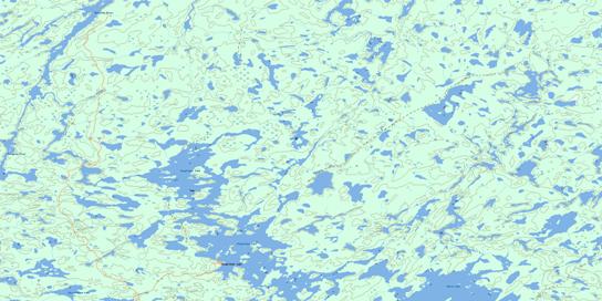 Kingfisher Lake Topographic map 053H04 at 1:50,000 Scale