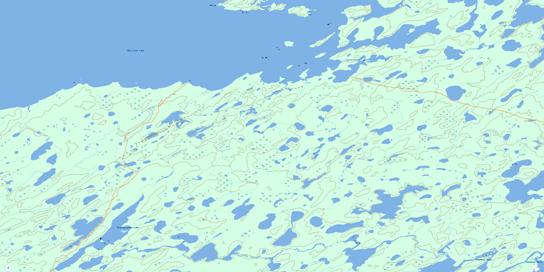 Nemeigusabins Lake Topographic map 053H12 at 1:50,000 Scale