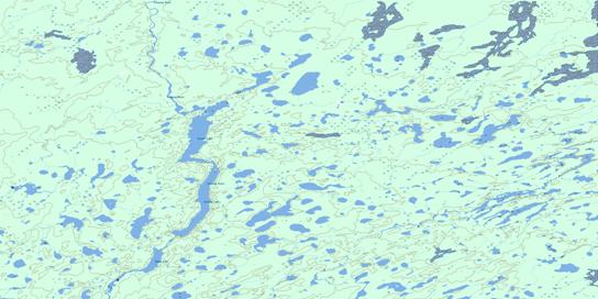 Yelling Lake Topographic map 053J13 at 1:50,000 Scale