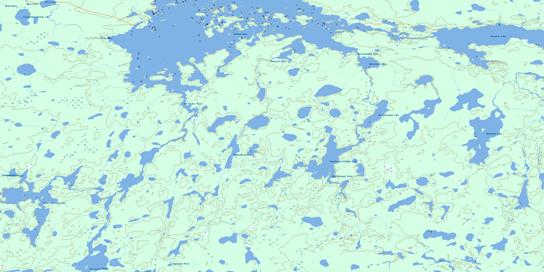 Edmund Lake Topo Map 053K11 at 1:50,000 scale - National Topographic System of Canada (NTS) - Toporama map