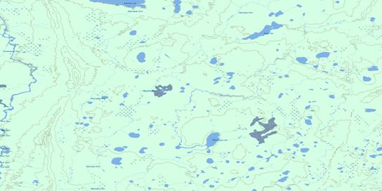 Umisko Lake Topographic map 053K16 at 1:50,000 Scale