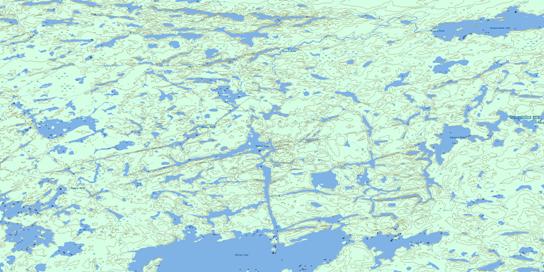 Bolton Lake Topo Map 053L05 at 1:50,000 scale - National Topographic System of Canada (NTS) - Toporama map