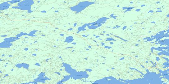 Vermilyea Lake Topo Map 053L10 at 1:50,000 scale - National Topographic System of Canada (NTS) - Toporama map