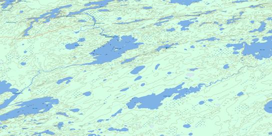 Windy Lake Topo Map 053L12 at 1:50,000 scale - National Topographic System of Canada (NTS) - Toporama map