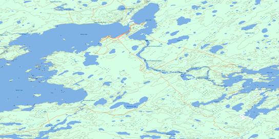 Oxford House Topographic map 053L14 at 1:50,000 Scale