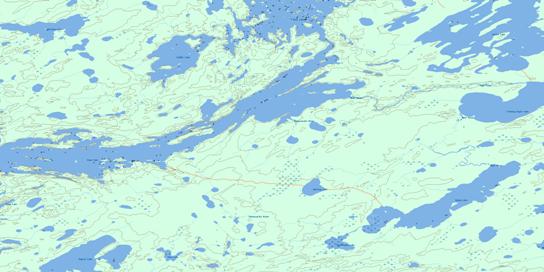 Knee Lake Topo Map 053L15 at 1:50,000 scale - National Topographic System of Canada (NTS) - Toporama map