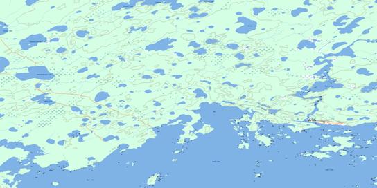Mcivor Lake Topographic map 053L16 at 1:50,000 Scale