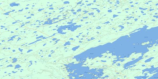 Mines Point Topo Map 053M02 at 1:50,000 scale - National Topographic System of Canada (NTS) - Toporama map