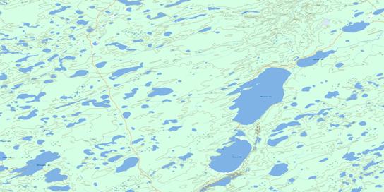 Whitemud Lake Topographic map 053M03 at 1:50,000 Scale