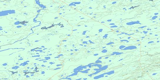 Schwatka Lake Topo Map 053M06 at 1:50,000 scale - National Topographic System of Canada (NTS) - Toporama map