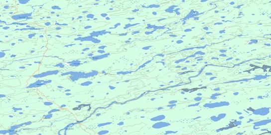 Ransom Lake Topo Map 053M11 at 1:50,000 scale - National Topographic System of Canada (NTS) - Toporama map