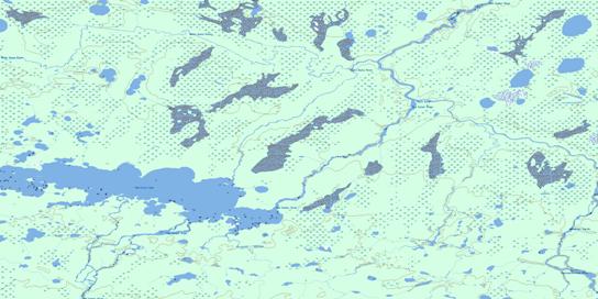 Red Cross Lake Topographic map 053N02 at 1:50,000 Scale