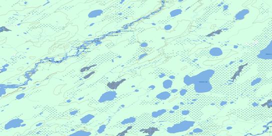 Oskatukaw Lake Topographic map 053N05 at 1:50,000 Scale