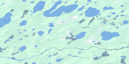 Patch Lake Topo Map 053N06 at 1:50,000 scale - National Topographic System of Canada (NTS) - Toporama map