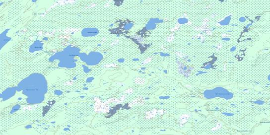 East Niska Lake Topo Map 053N10 at 1:50,000 scale - National Topographic System of Canada (NTS) - Toporama map