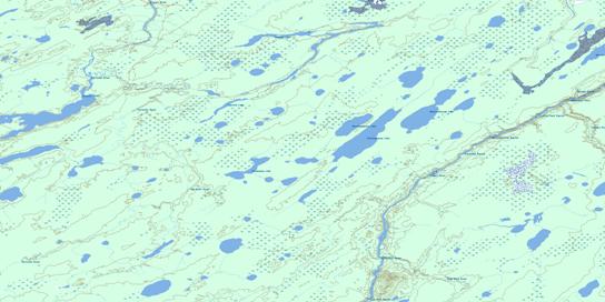 Kinosewkenaw Lake Topo Map 053N12 at 1:50,000 scale - National Topographic System of Canada (NTS) - Toporama map