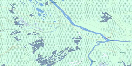 Shamattawa Topographic map 053N16 at 1:50,000 Scale