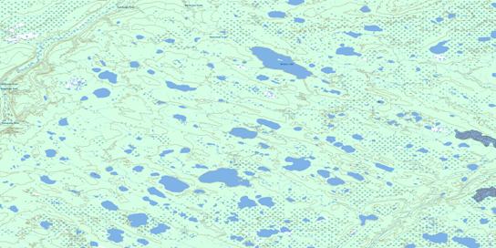 Burgess Lake Topographic map 054B03 at 1:50,000 Scale