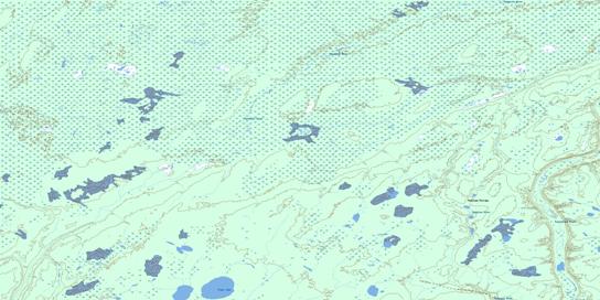 Pryor Lake Topo Map 054B04 at 1:50,000 scale - National Topographic System of Canada (NTS) - Toporama map