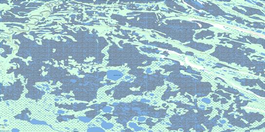 Neufeld Lake Topographic map 054B09 at 1:50,000 Scale