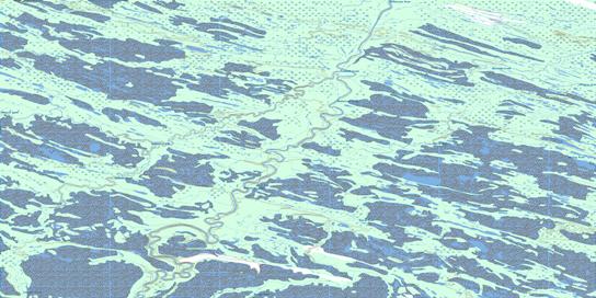 Comeault Creek Topo Map 054B16 at 1:50,000 scale - National Topographic System of Canada (NTS) - Toporama map