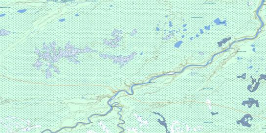 Chura Lake Topo Map 054C03 at 1:50,000 scale - National Topographic System of Canada (NTS) - Toporama map