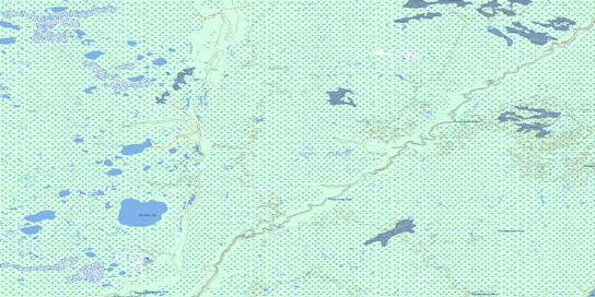 Bastable Lake Topographic map 054C06 at 1:50,000 Scale