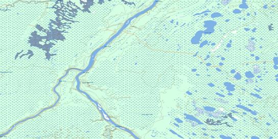 Caruso Lake Topographic map 054C07 at 1:50,000 Scale