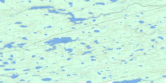 Butnau Lake Topographic map 054D03 at 1:50,000 Scale