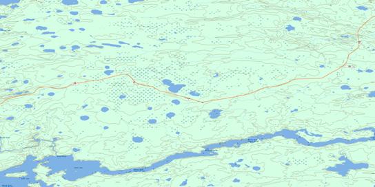 Birthday Rapids Topo Map 054D05 at 1:50,000 scale - National Topographic System of Canada (NTS) - Toporama map