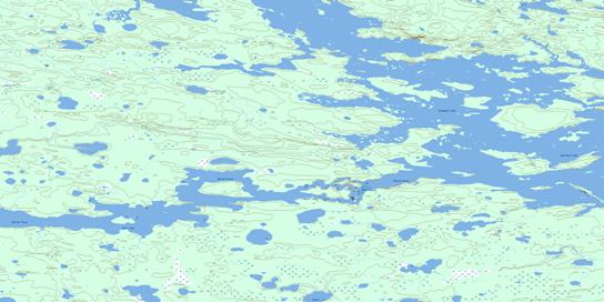 Gull Rapids Topographic map 054D06 at 1:50,000 Scale