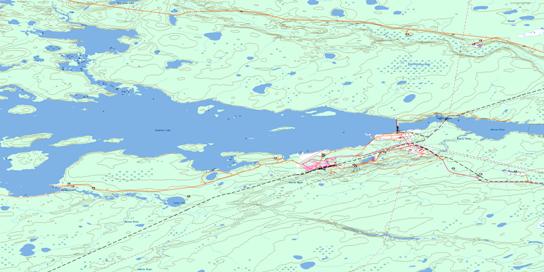 Kettle Rapids Topo Map 054D07 at 1:50,000 scale - National Topographic System of Canada (NTS) - Toporama map