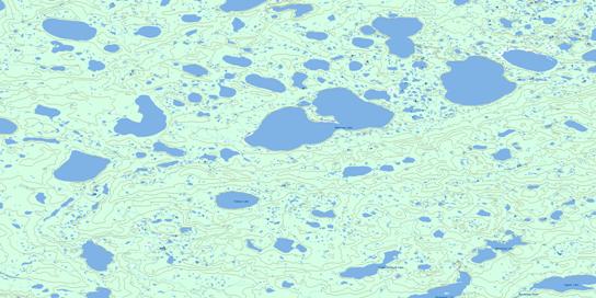 Whitecap Lake Topographic map 054D14 at 1:50,000 Scale