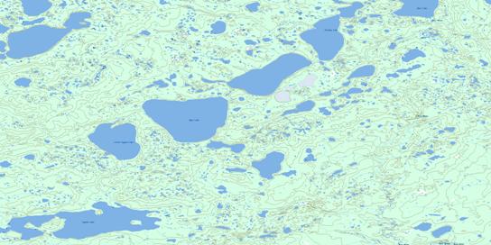 Myre Lake Topo Map 054D15 at 1:50,000 scale - National Topographic System of Canada (NTS) - Toporama map