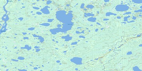 Embleton Lake Topographic map 054E04 at 1:50,000 Scale