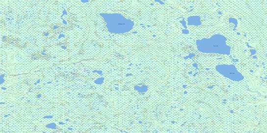 Fly Lake Topo Map 054E07 at 1:50,000 scale - National Topographic System of Canada (NTS) - Toporama map