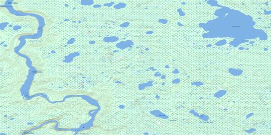 Bradshaw Lake Topographic map 054E11 at 1:50,000 Scale