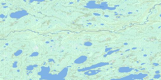 Comeau Lake Topographic map 054E12 at 1:50,000 Scale