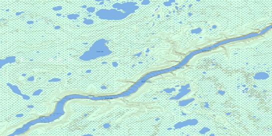Braden Lake Topographic map 054E14 at 1:50,000 Scale
