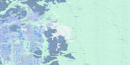 White Bear Creek Topo Map 054F07 at 1:50,000 scale - National Topographic System of Canada (NTS) - Toporama map