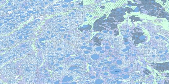 Brady Lake Topo Map 054F11 at 1:50,000 scale - National Topographic System of Canada (NTS) - Toporama map