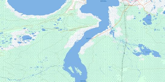 Button Bay Topo Map 054L09 at 1:50,000 scale - National Topographic System of Canada (NTS) - Toporama map