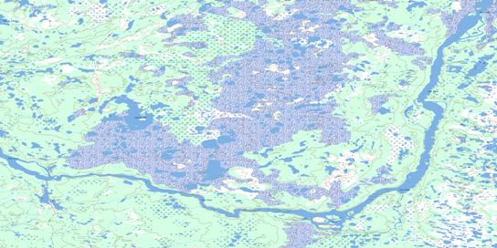 Eppler Lake Topo Map 054L13 at 1:50,000 scale - National Topographic System of Canada (NTS) - Toporama map