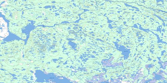 Gross Lake Topographic map 054M05 at 1:50,000 Scale