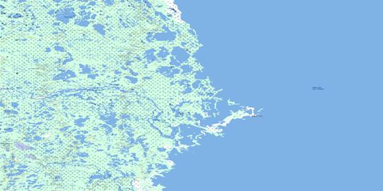 Hubbart Point Topo Map 054M07 at 1:50,000 scale - National Topographic System of Canada (NTS) - Toporama map