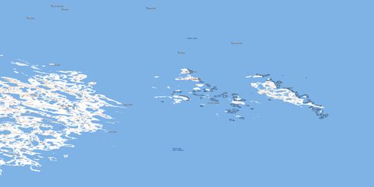Mirage Islands Topo Map 055J12 at 1:50,000 scale - National Topographic System of Canada (NTS) - Toporama map