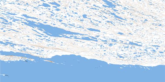 Falstaff Island Topo Map 055J13 at 1:50,000 scale - National Topographic System of Canada (NTS) - Toporama map