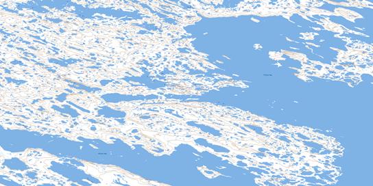 Pistol Bay Topo Map 055K07 at 1:50,000 scale - National Topographic System of Canada (NTS) - Toporama map