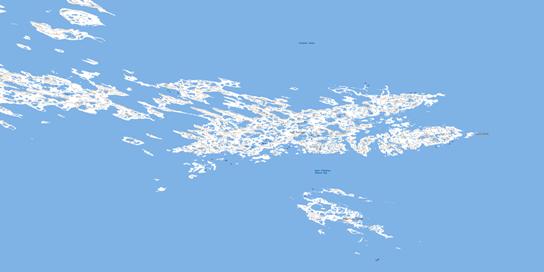 Dunne Foxe Island Topo Map 055K08 at 1:50,000 scale - National Topographic System of Canada (NTS) - Toporama map