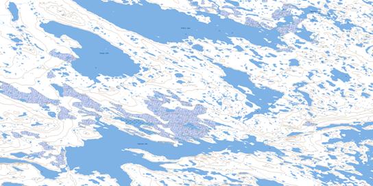 Savage Lake Topo Map 055L06 at 1:50,000 scale - National Topographic System of Canada (NTS) - Toporama map